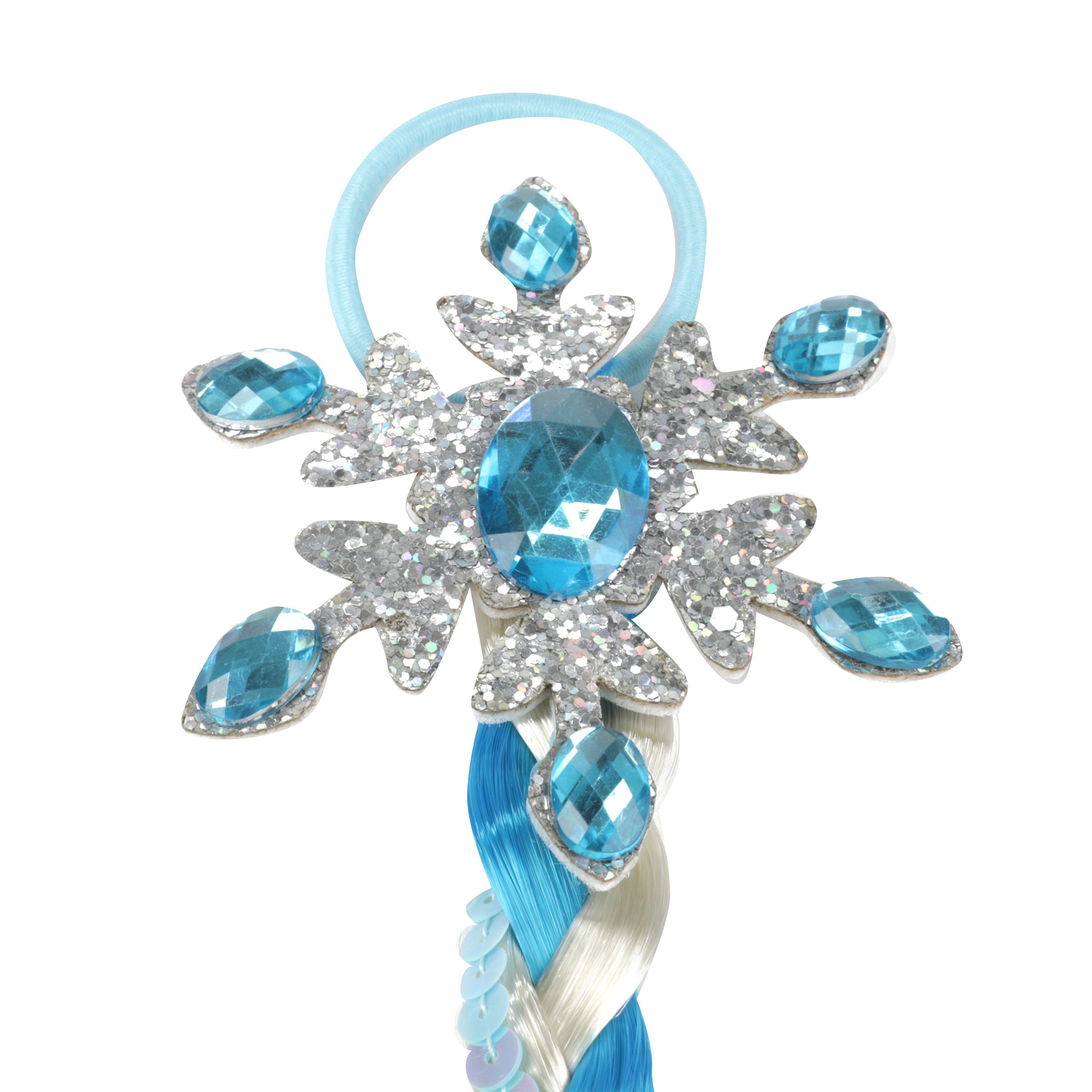 Toi-Toys - ICE PRINCESS Haarzopf Eisprinzessin Haargummi Haare Kostüm Karneval