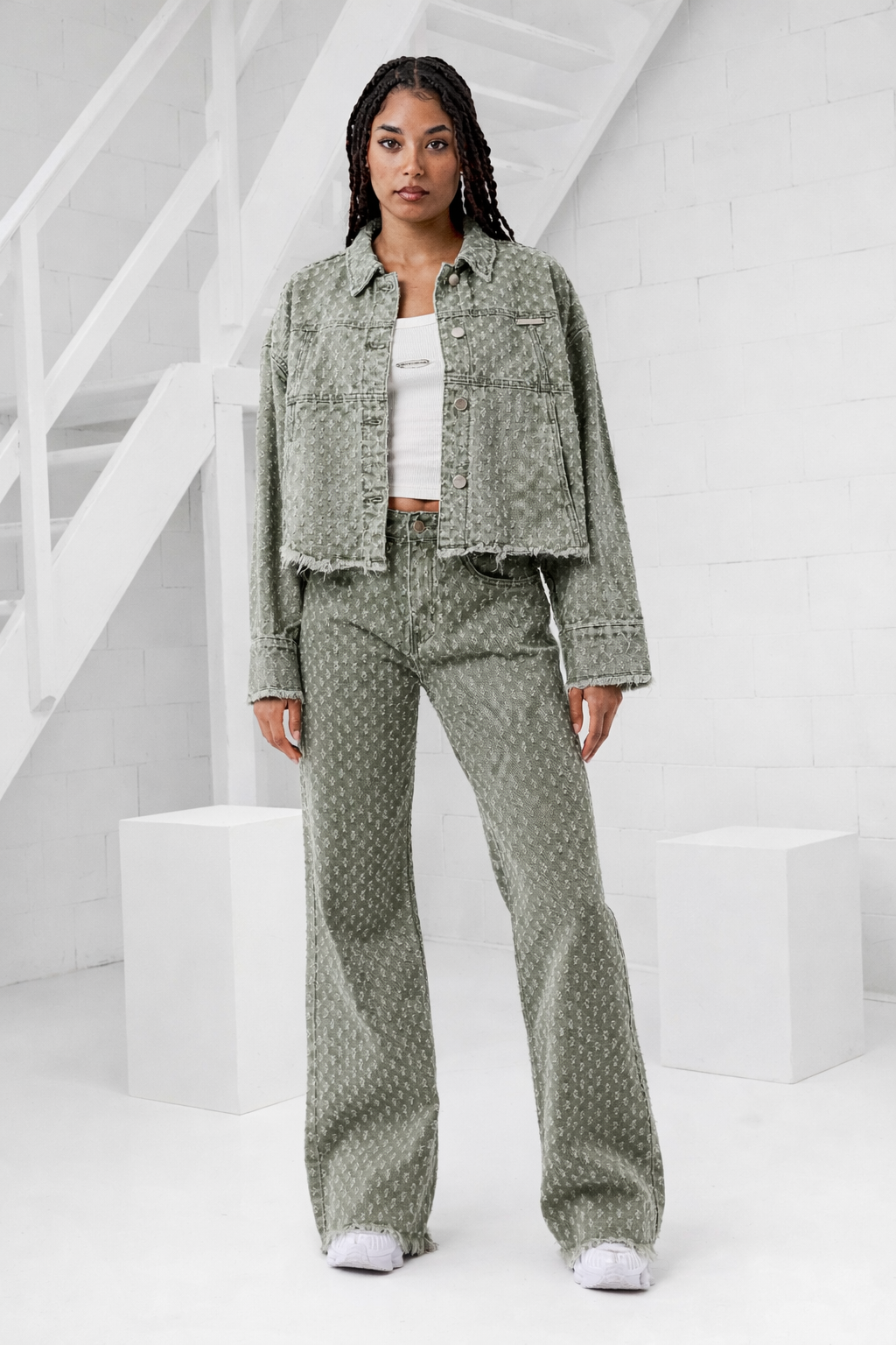Project x Paris Gritty Jeans Dames Groen