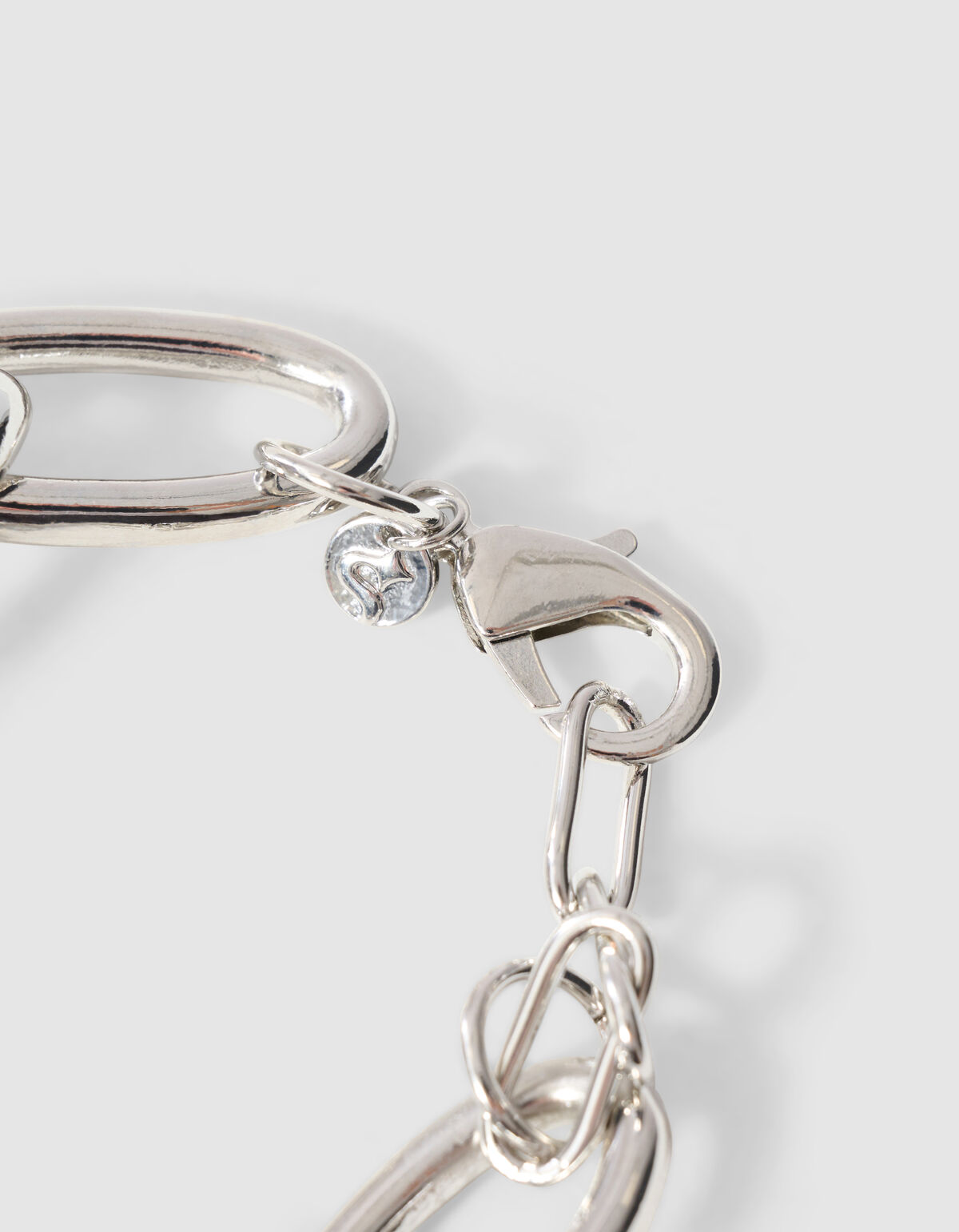 Chain Oval Armband ZIlver