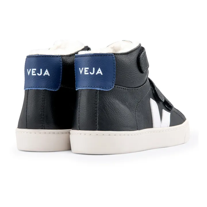 Veja Baskets Scratchs Cuir Fourrées Esplar Mid | Noir