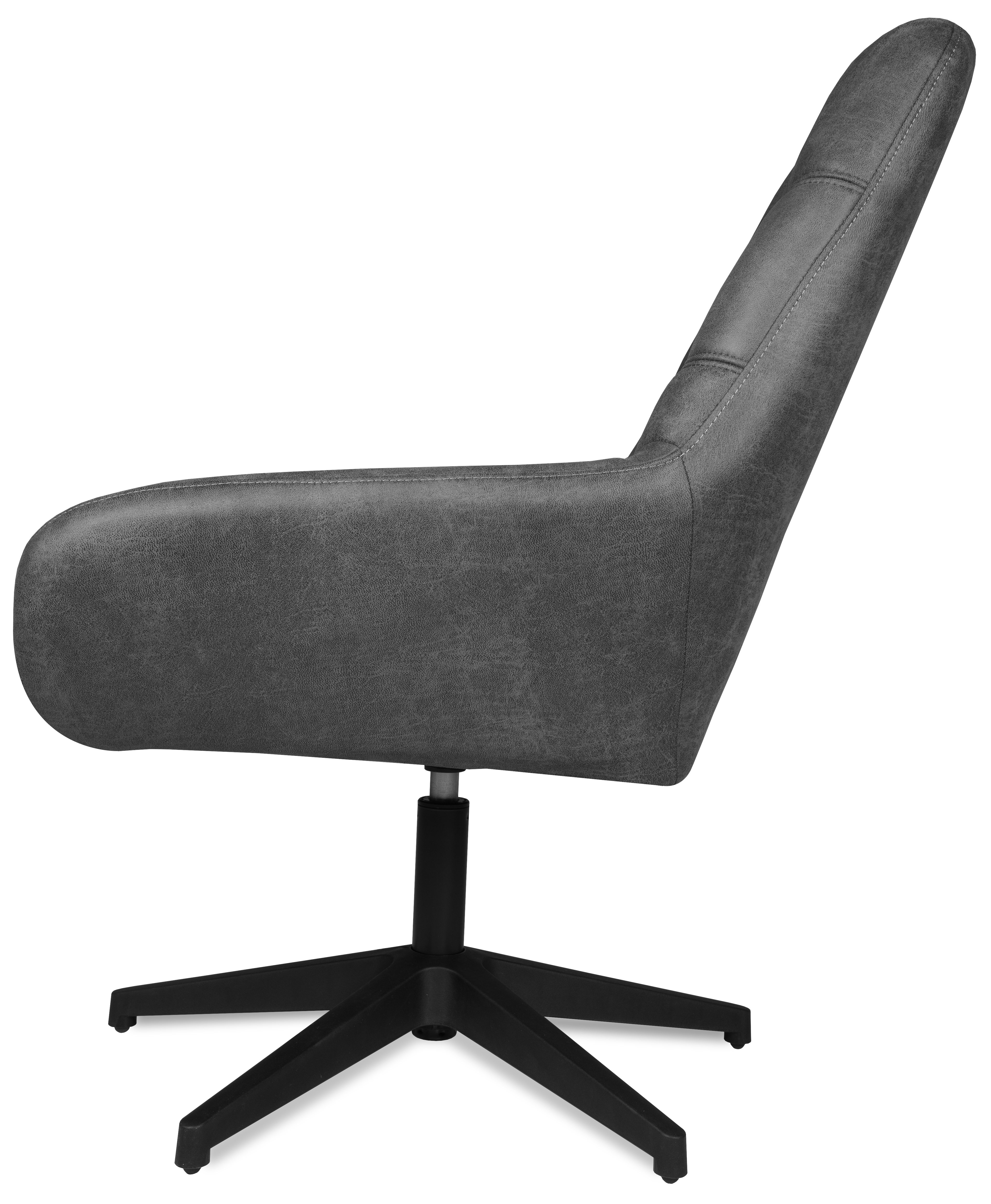 Draaifauteuil - Chicago Antracite Toma B73 x D76.5 x H95.5 cm