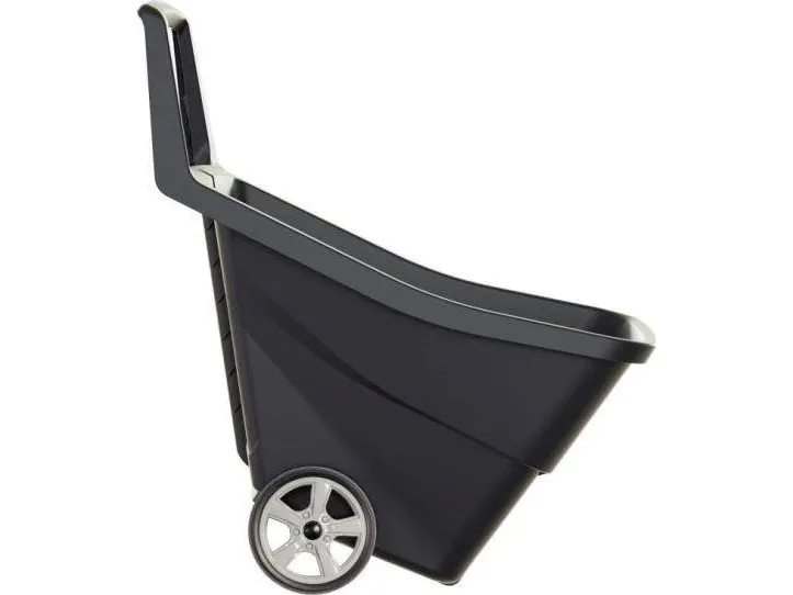 Prosperplast Load&go III, Manual wheelbarrow, 2 hjul, Solidt hjul, Plast, Sort, 95 L