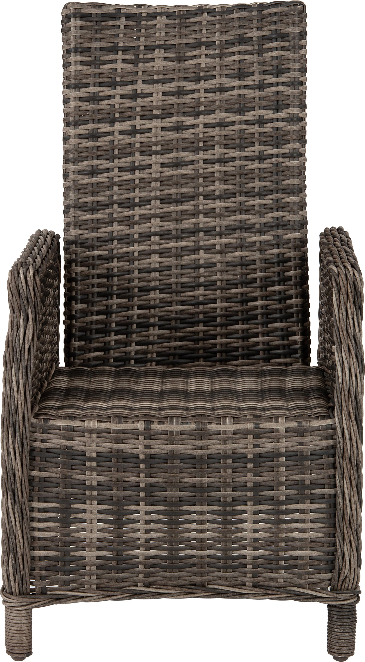 Intratuin verstelbare 4-zits diningset Lima wicker bruin / grijs