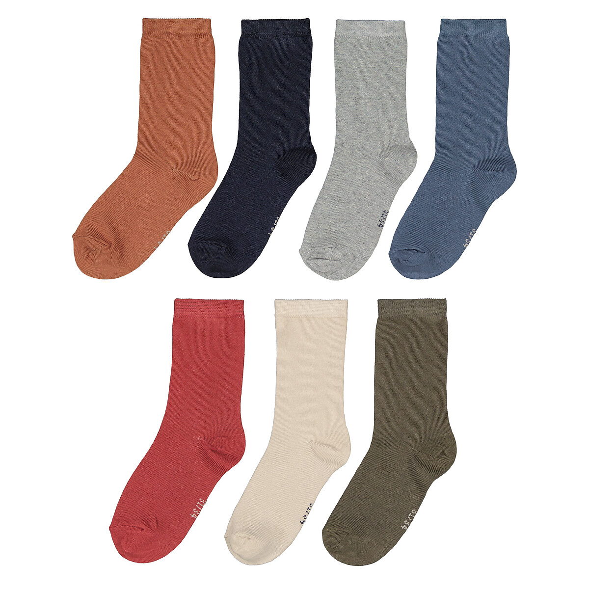 COLEÇÃO LA REDOUTE<br>Conjunto de 7 pares de meias