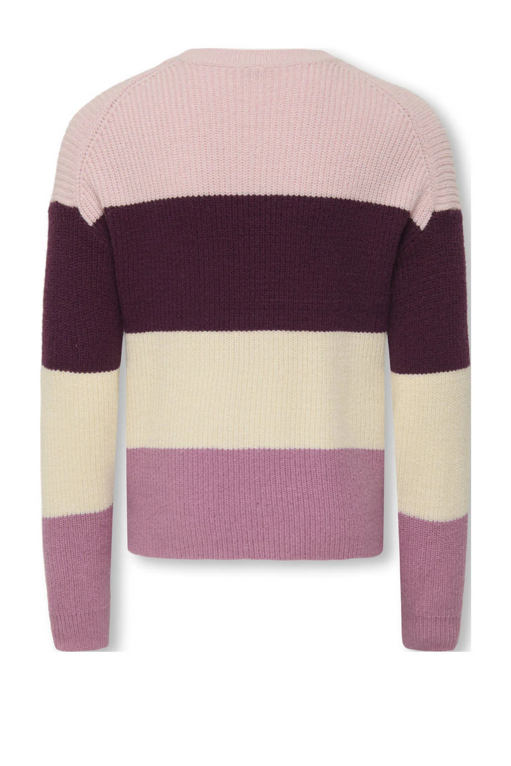 KIDS ONLY GIRL trui gebreid donkerrood/roze/ecru
