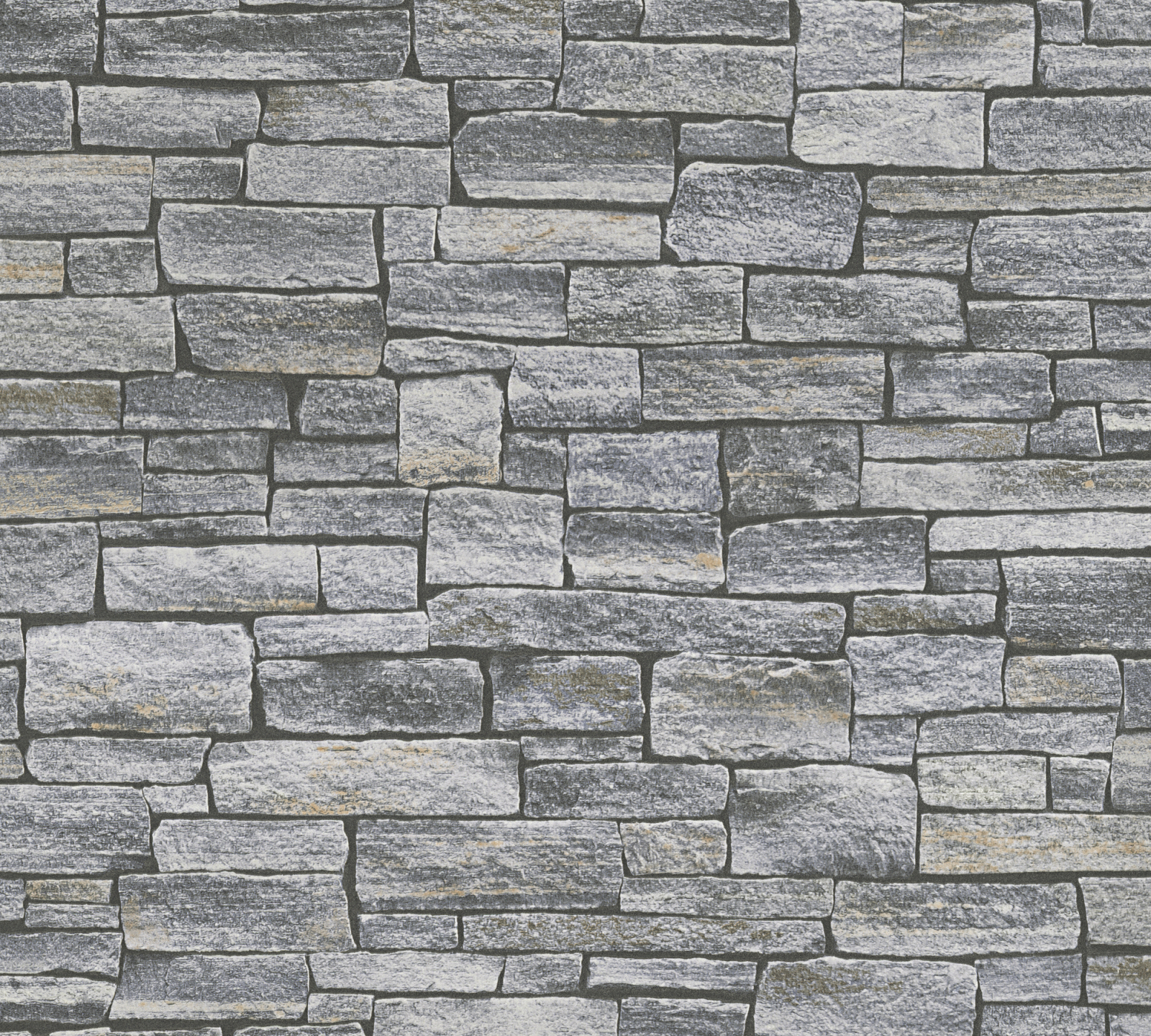 Vliestapete BEST OF WOOD`N STONE - Steinwand - grau - 10 Meter