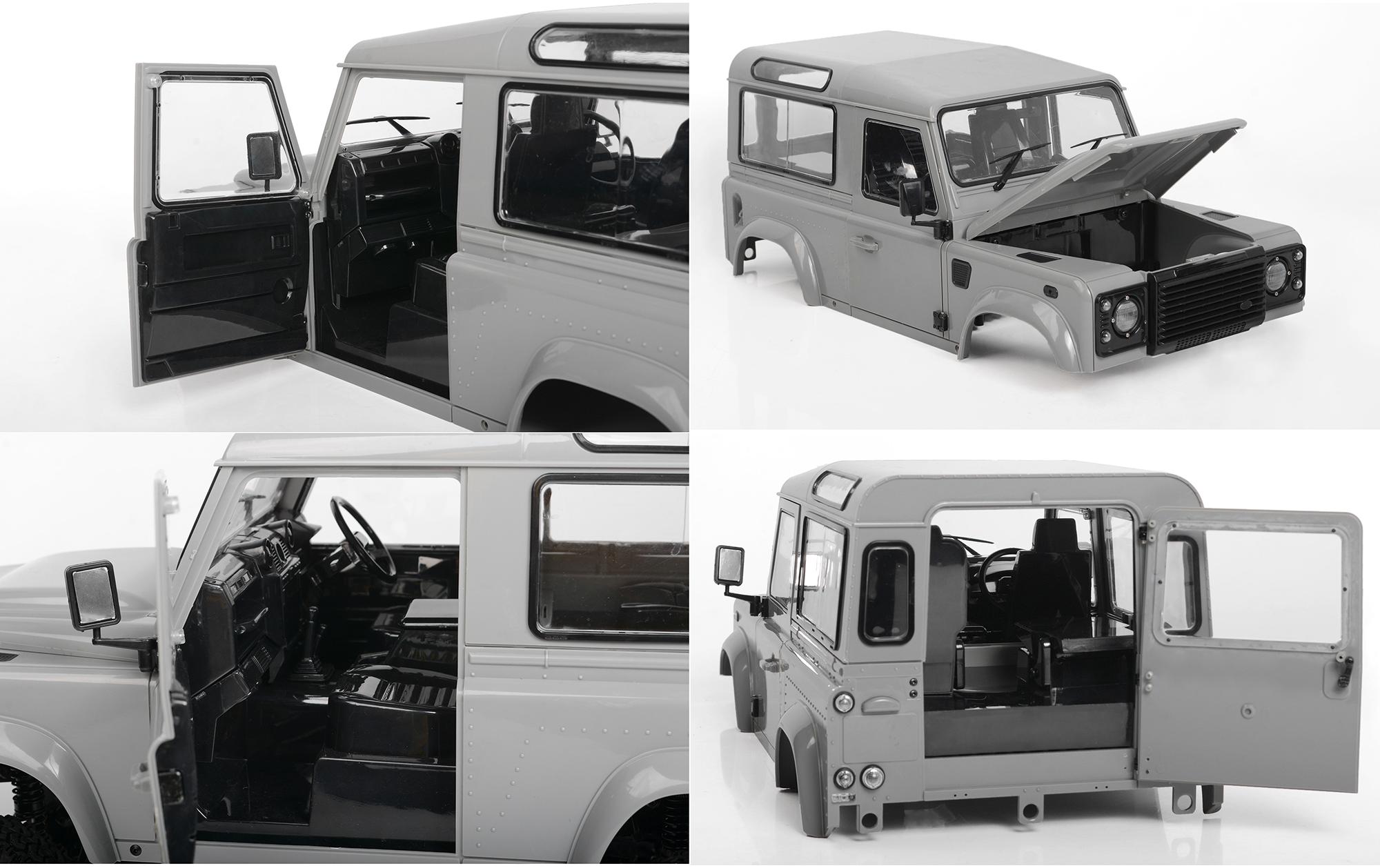 Scale Crawler Gelände II Land Rover Defender D90 Kit, 1:10<br>RC4WD Land Rover Defender D90 Scale Crawler Bausatz im Massstab 1:10
