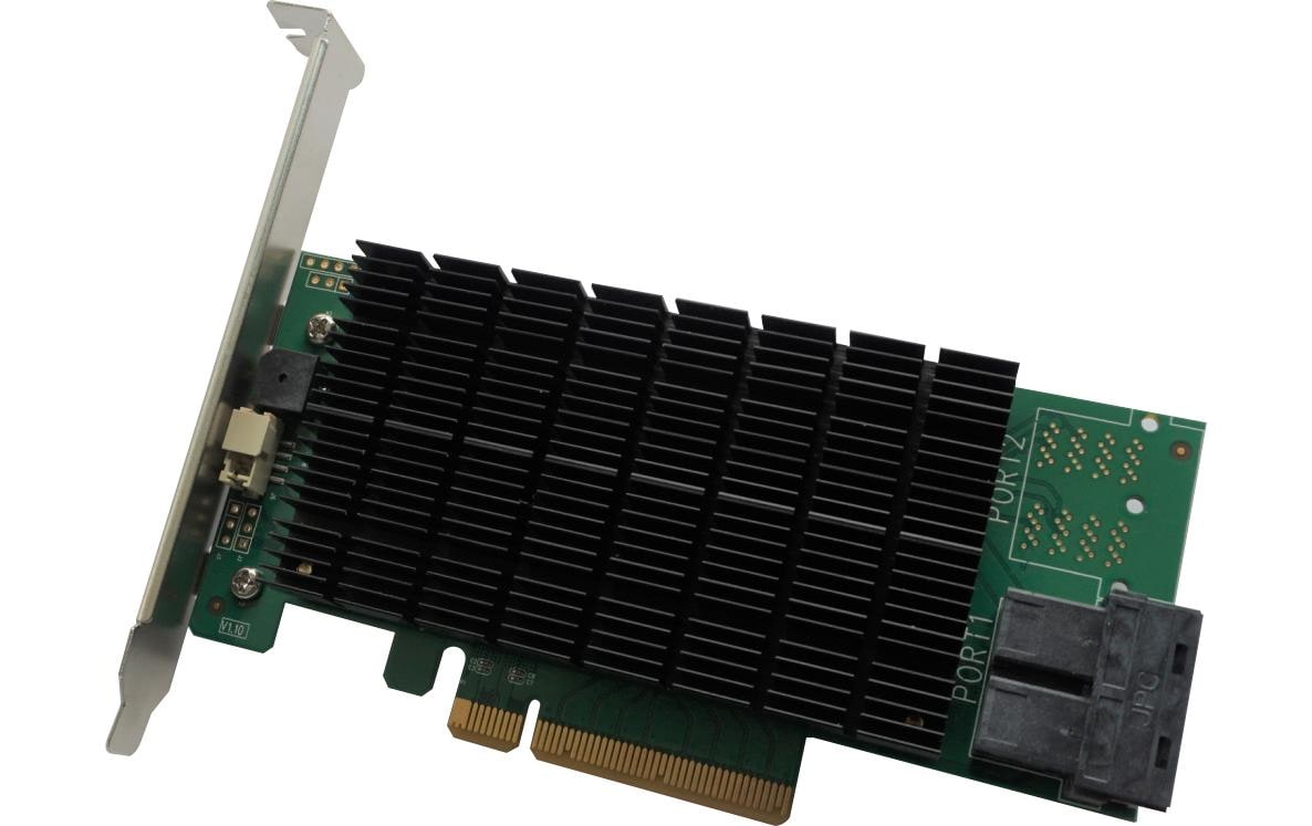 RAID-Controller RocketRAID 3720C 2x SFF-8643, PCI-Ex8v3<br>Highpoint RocketRAID 3700-Serie
