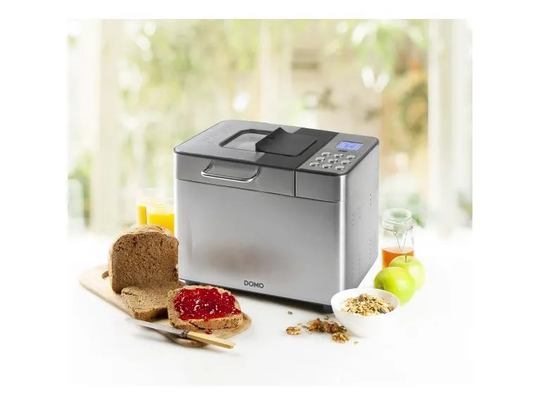 Domo B3971, 1 kg, Forsinket start-timer, Visningsvindue, Variabel skorpe bruning kontrol, Holde varm funktion, Rustfrit stål