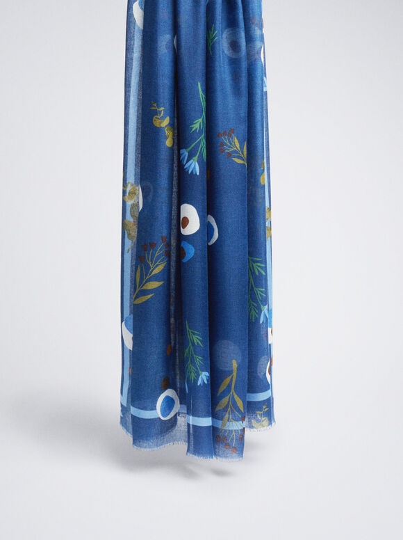 Pañuelo Estampado - Azul