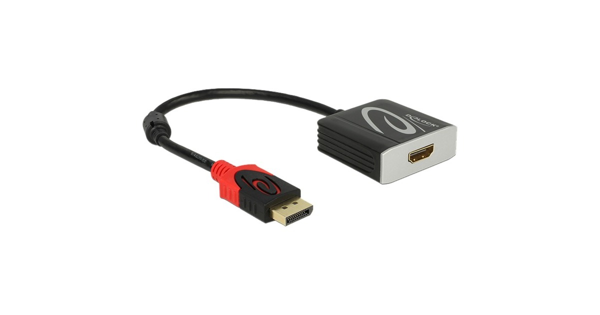 DeLOCKAdapter Displayport 1.2 > HDMI 4K 60 Hz Active  (62734)