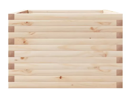 Jardinière bac lit surélevé bois marron 70 x 70 x 45.5 cm 02_0037814