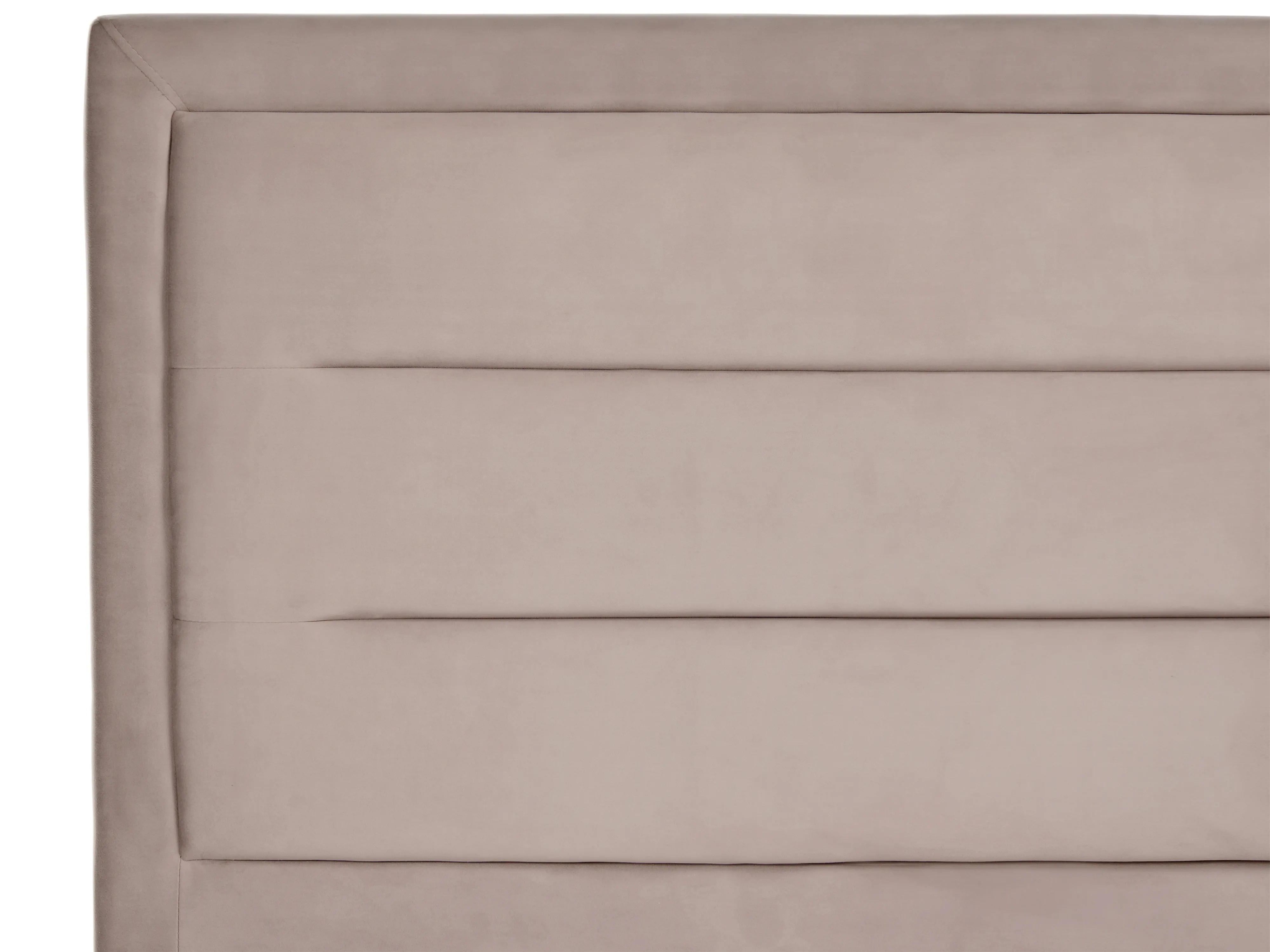 Bed Fluweel ROUEN 160 x 200 cm Taupe
