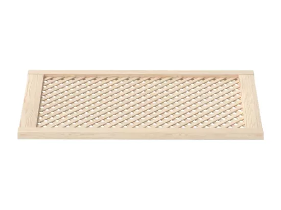 Portes d'armoires en treillis 2 pcs 59,5x99 cm pin massif