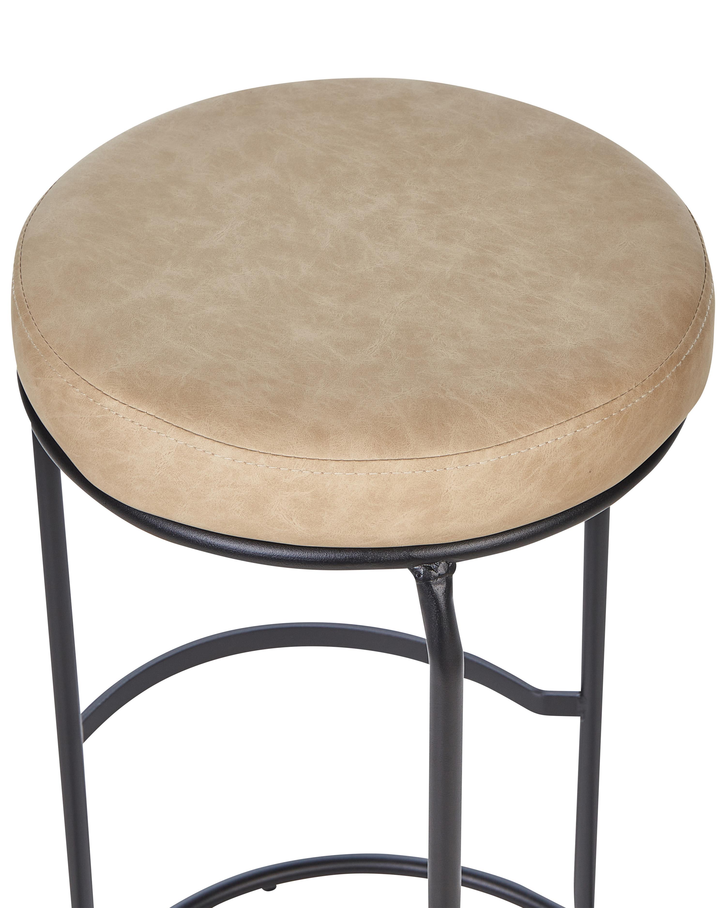 Set van 2 barkrukken MILROY Kunstleer Beige