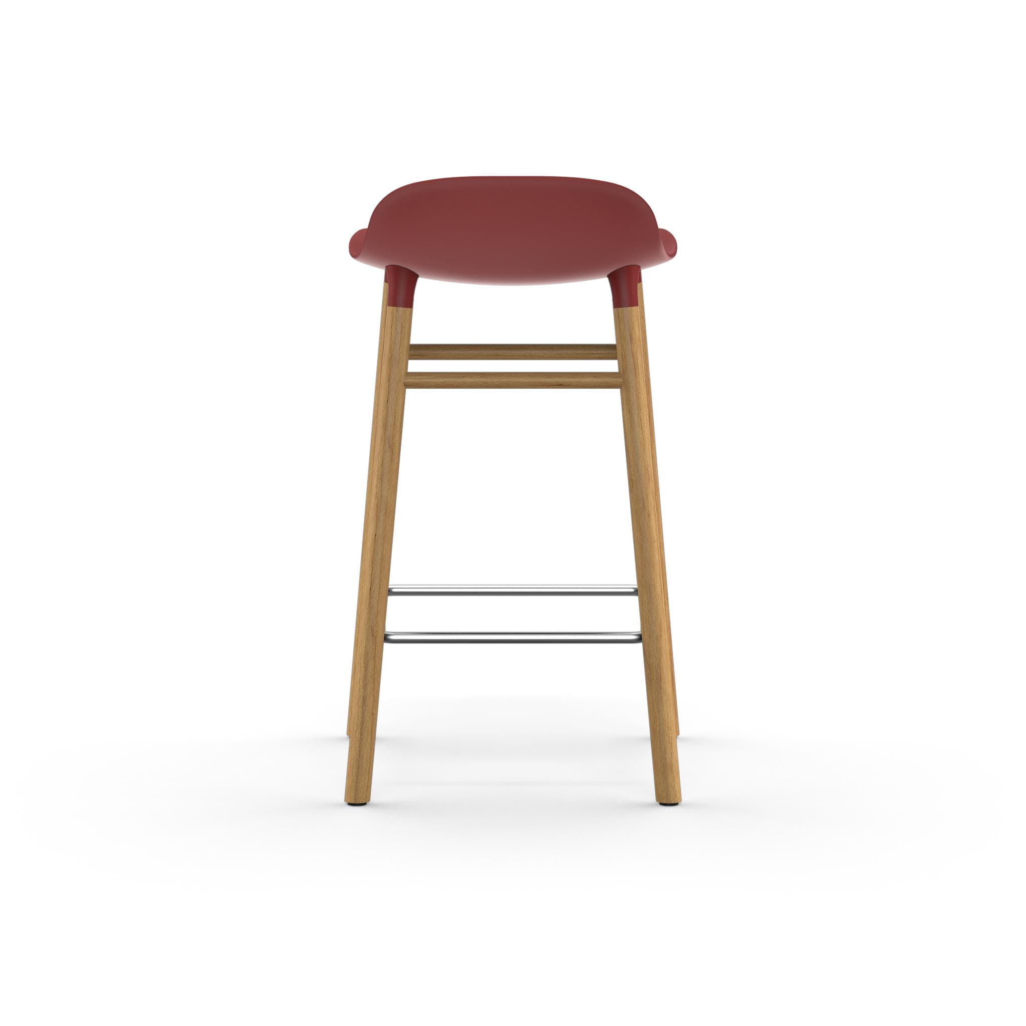 Normann Copenhagen Form Barkruk Low 65 cm - Eiken - Donkerrood