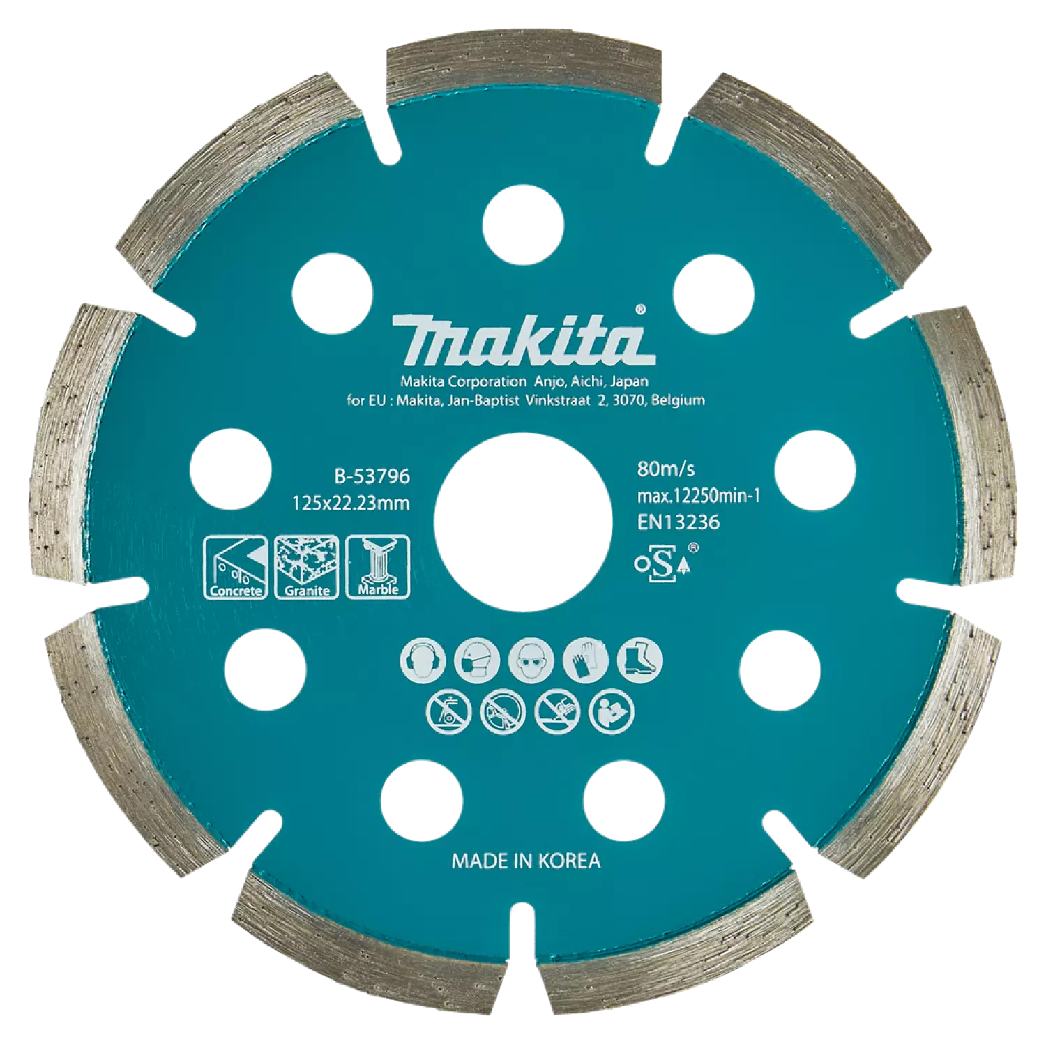 Makita B-53796 Diamantschijf - 125 x 1,6 x 22,23mm - Beton