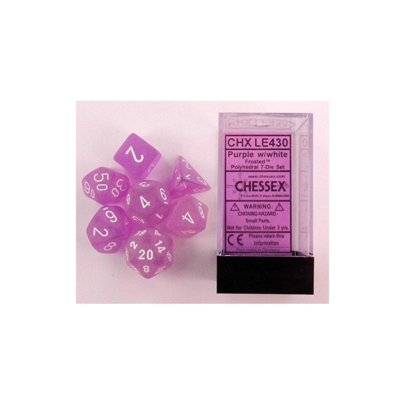 7 dés * givré * VIOLET