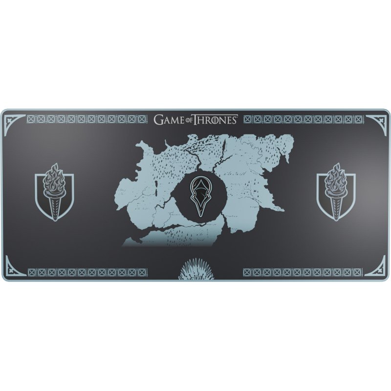 Lexip HBO Game of Thrones - Night King Edition Tapis de souris de jeu Noir, Bleu