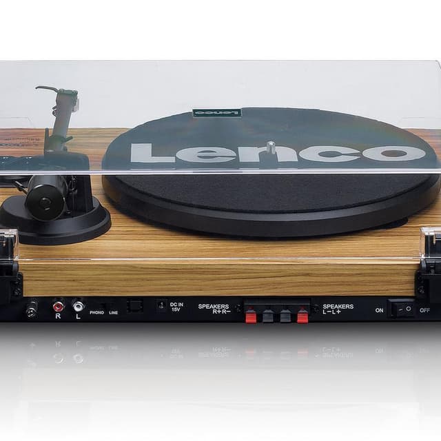 Lenco LS-500 Pladespiller m. Højtalere (Egetræ)