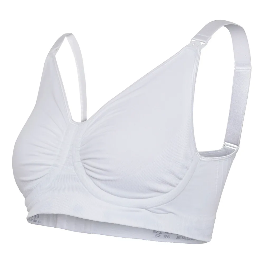 Sømløs Graviditets & Amme BH m/Carrigel® - Hvid