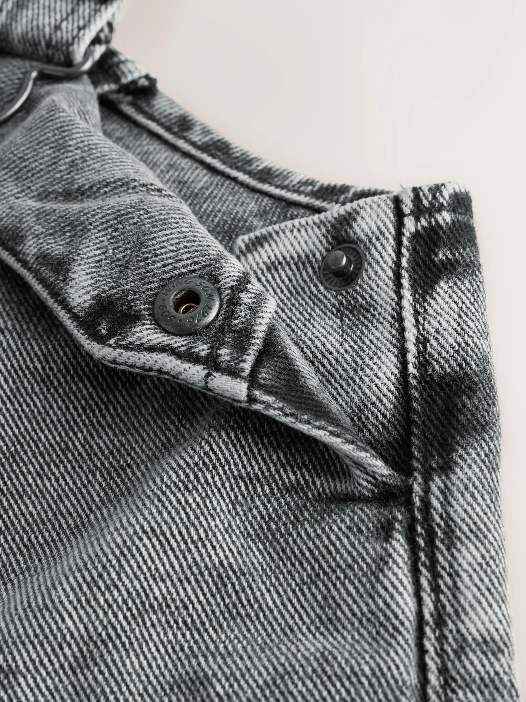 Grijs - Denim tuinbroek (3mnd -7jr)