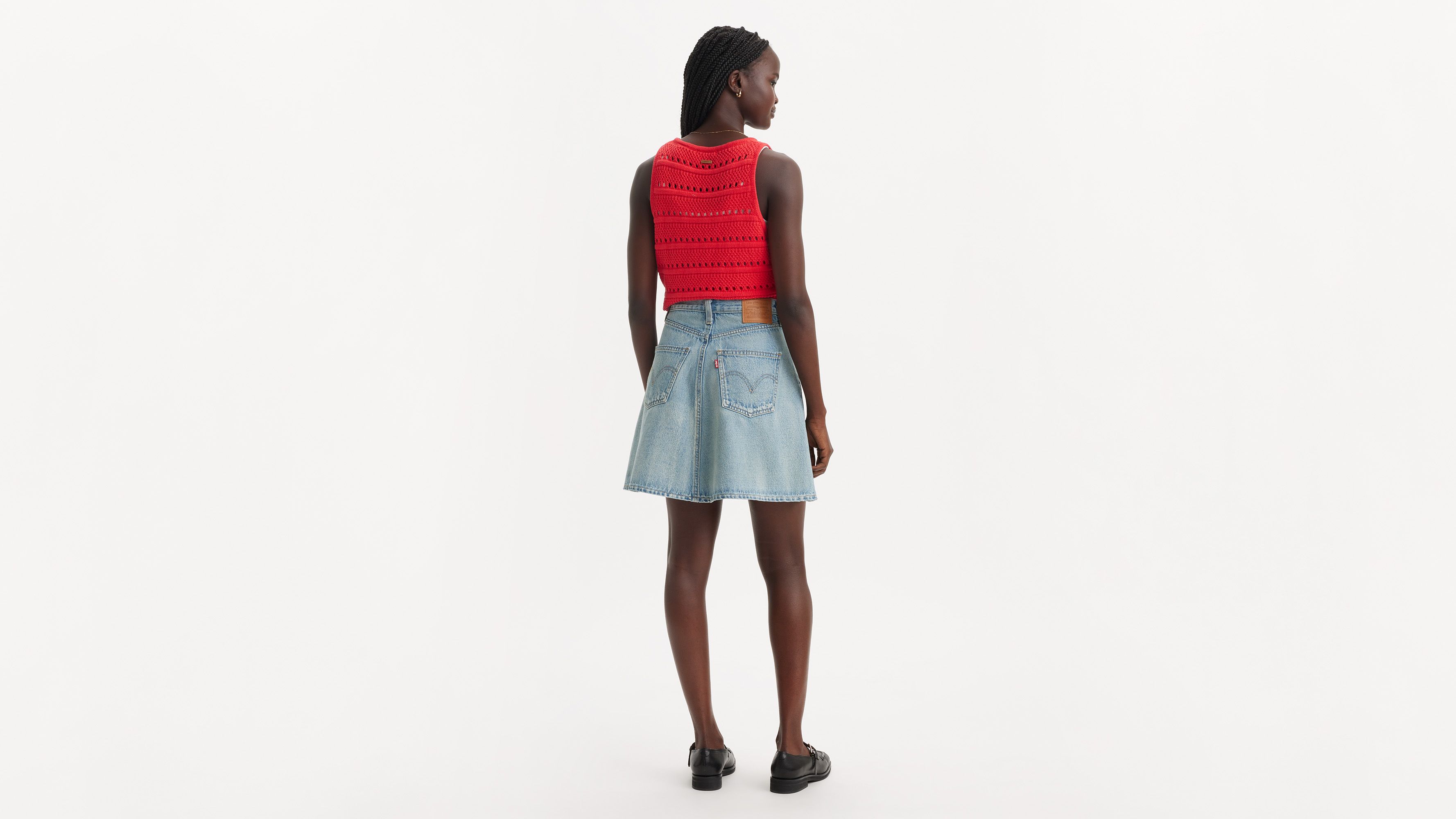 Jupe courte Flounce - Look At Blue - Bleu
