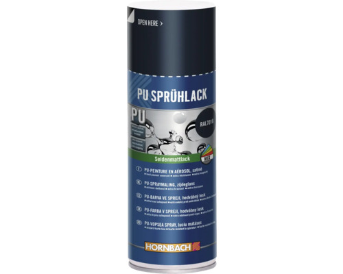 HORNBACH PU spuitverf RAL7016 satijnglans 400 ml