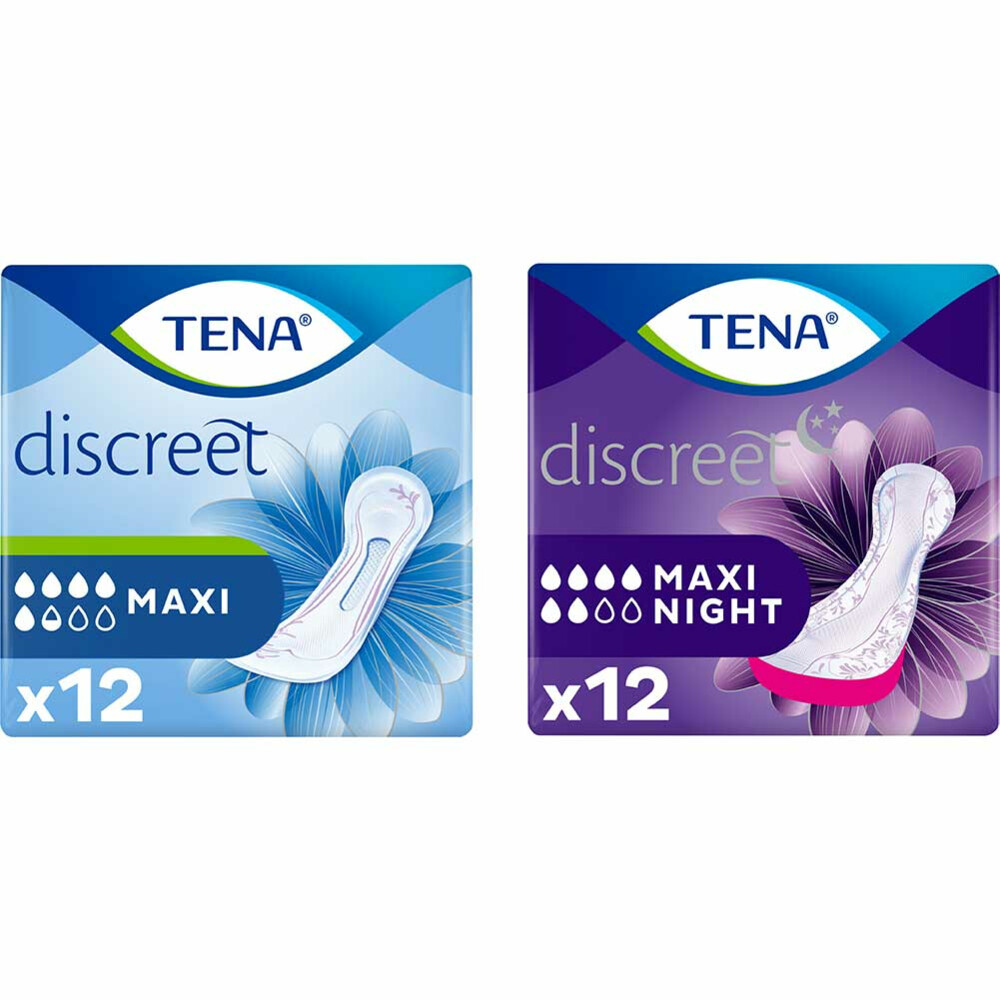 TENA Discreet MaxiDag- en Nacht Pakket