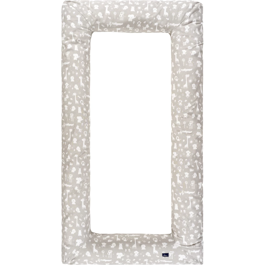 Alvi® Nestchen-Carré Zootiere taupe 70 x 140 cm