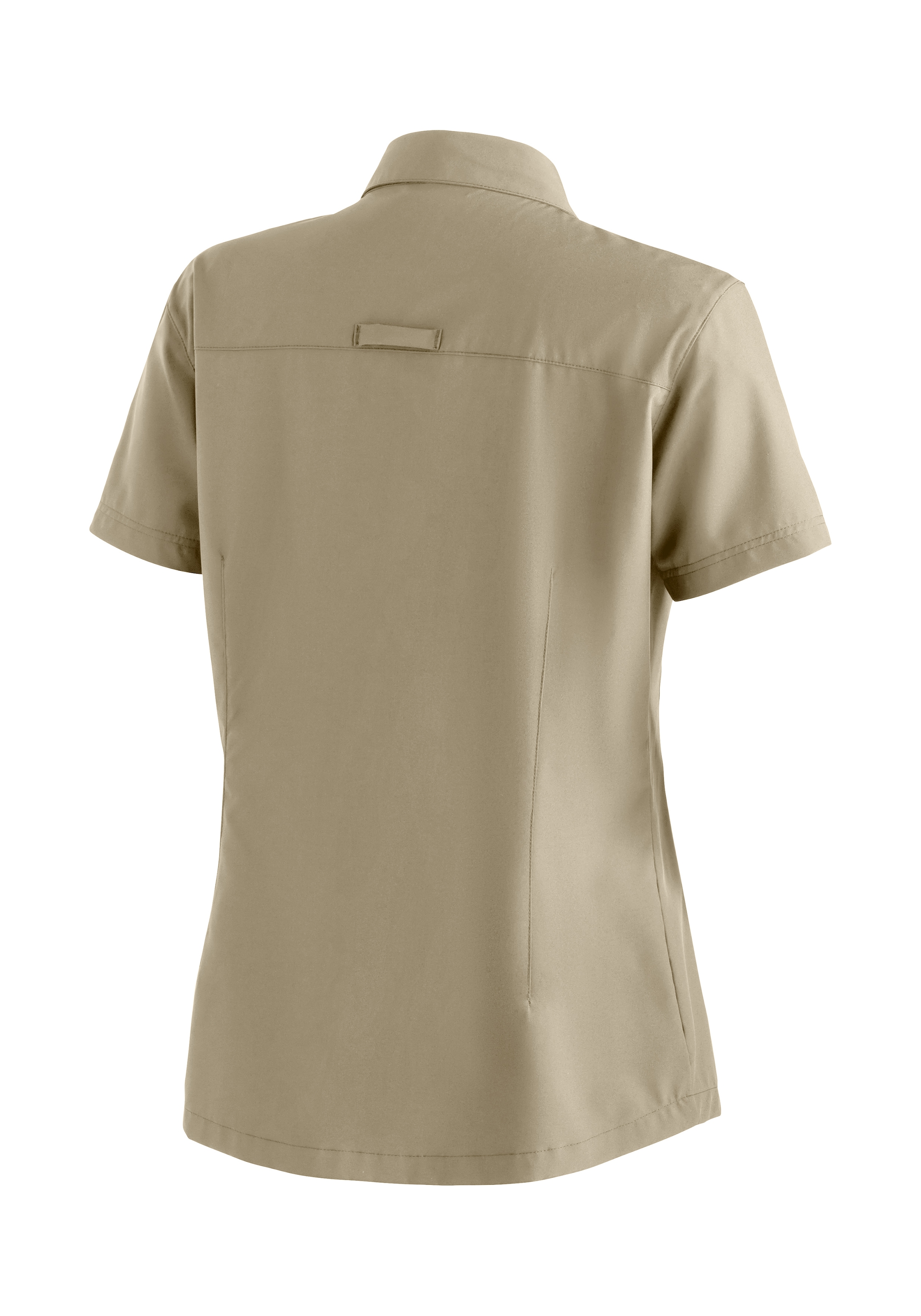 Maier Sports Funktionsbluse »Magos S/S W« Damen Hemdbluse, atmungsaktives Freizeit-Hemd, Taillierter Schnitt