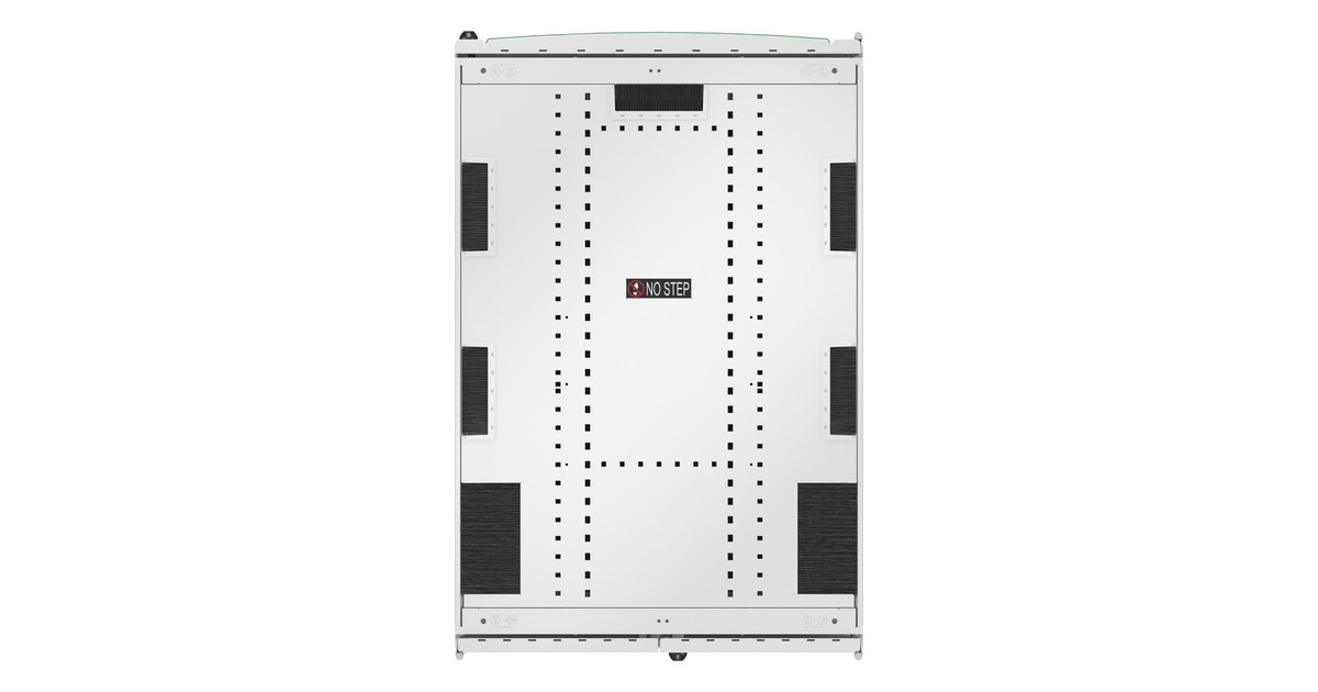 APCNetShelter SX AR3388W2, Gen 2, 52U server rack  (Wit/groen, 2436H x 800B x 1200D mm, met zijkanten)
