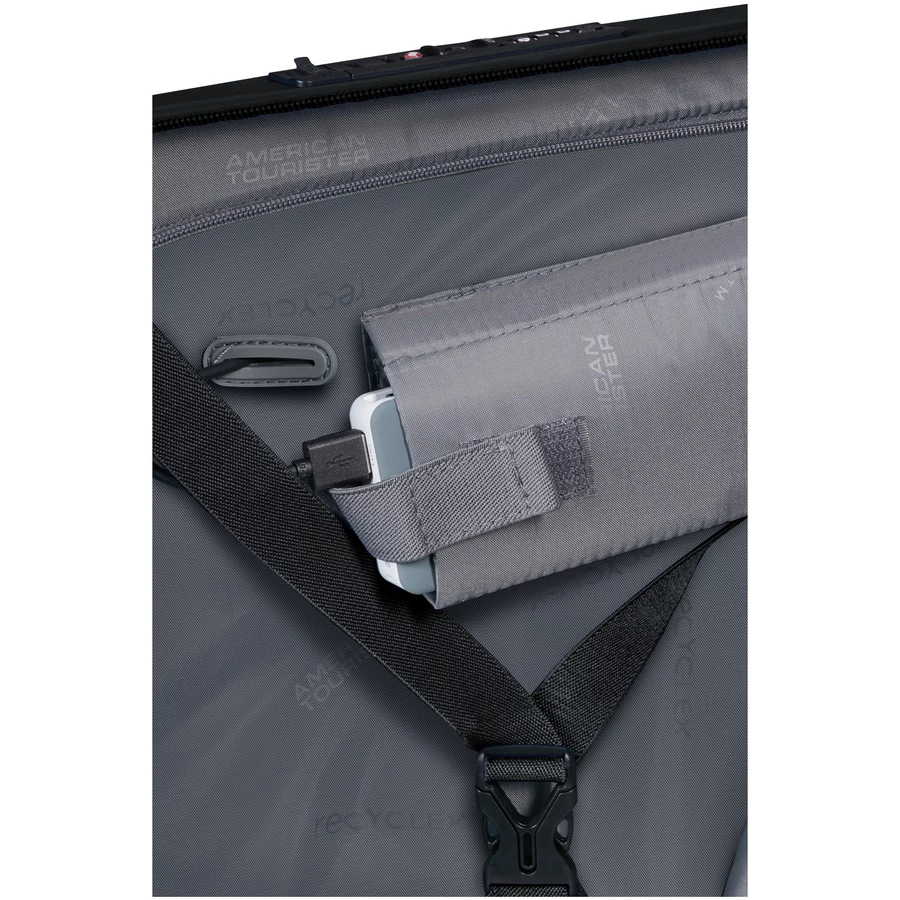 American Tourister Novastream - 4-Rollen Kabinentrolley 55 cm erw. dark slate