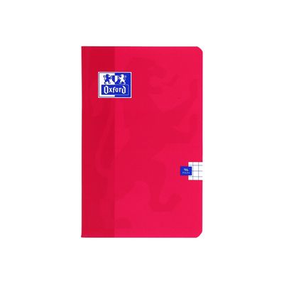 Oxford - Carnet 11 x 17 cm - 96 pages - petits carreaux (5x5 mm) - disponible dans différentes couleurs
