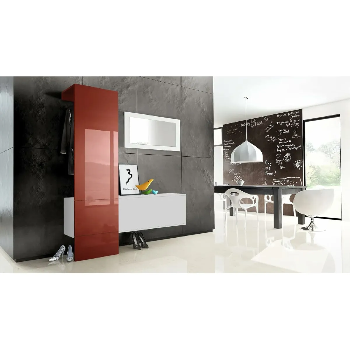 MPC Vestiaire Blanc/Bordeaux