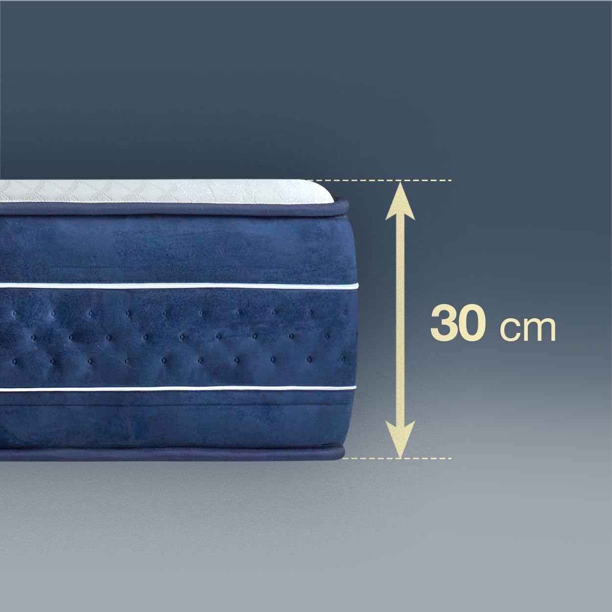 KUO Dream LuxDream Matratze, viskoelastisch, mit Wolkeneffekt, Dicke 30 cm, 80 x 200 cm