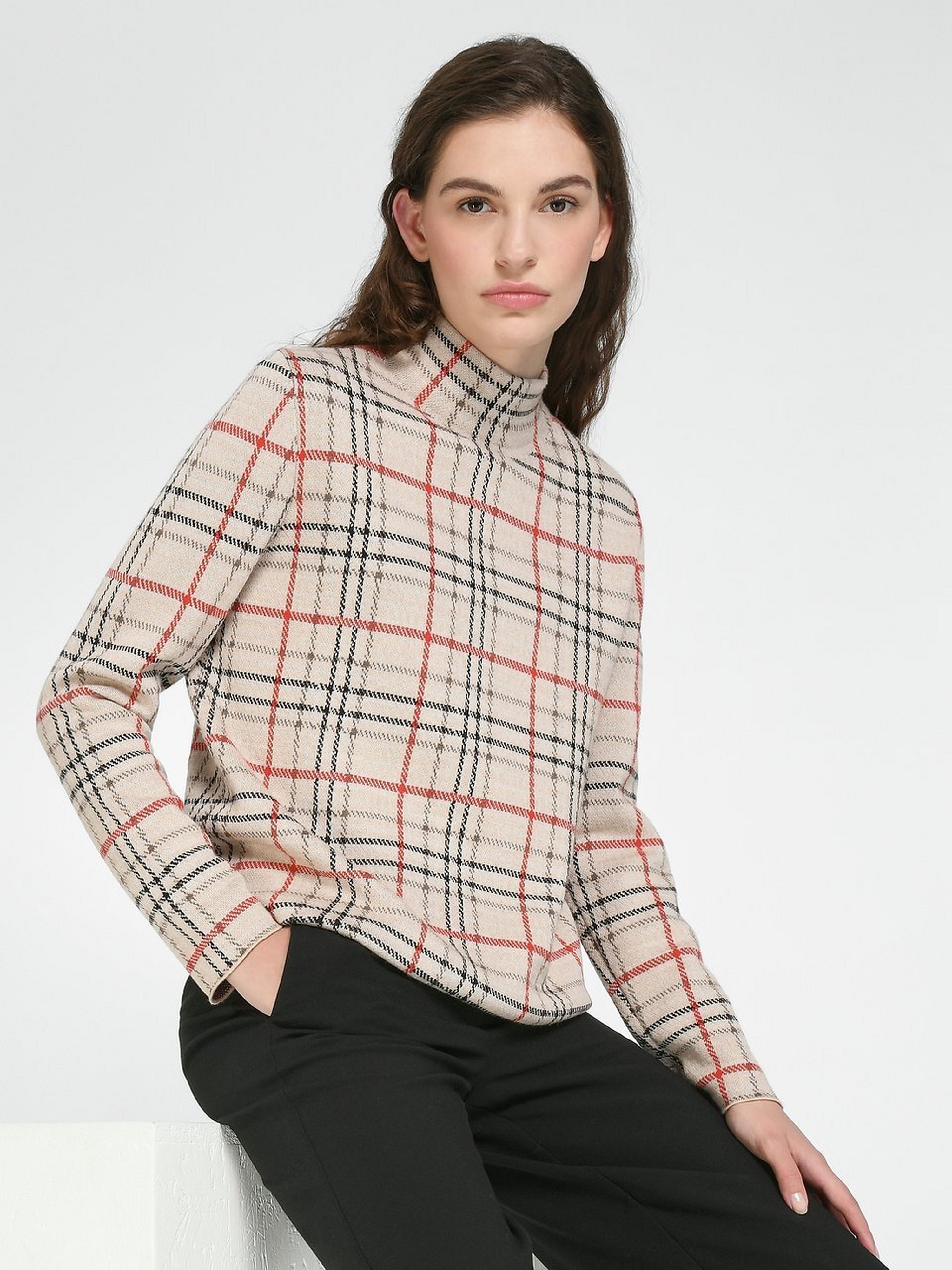 Pullover mit Stehkragen