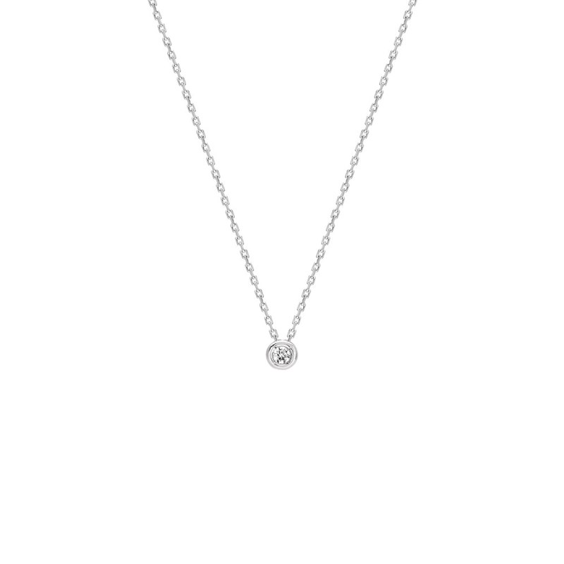 Collier Femme - Or 18 Carats - Diamant 0,04 Carats - Longueur : 42 cm