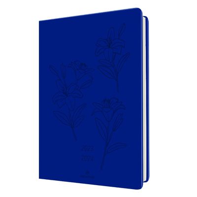 Agenda Summerside 25 - 1 semaine sur 2 pages - bleu roi - Oberthur