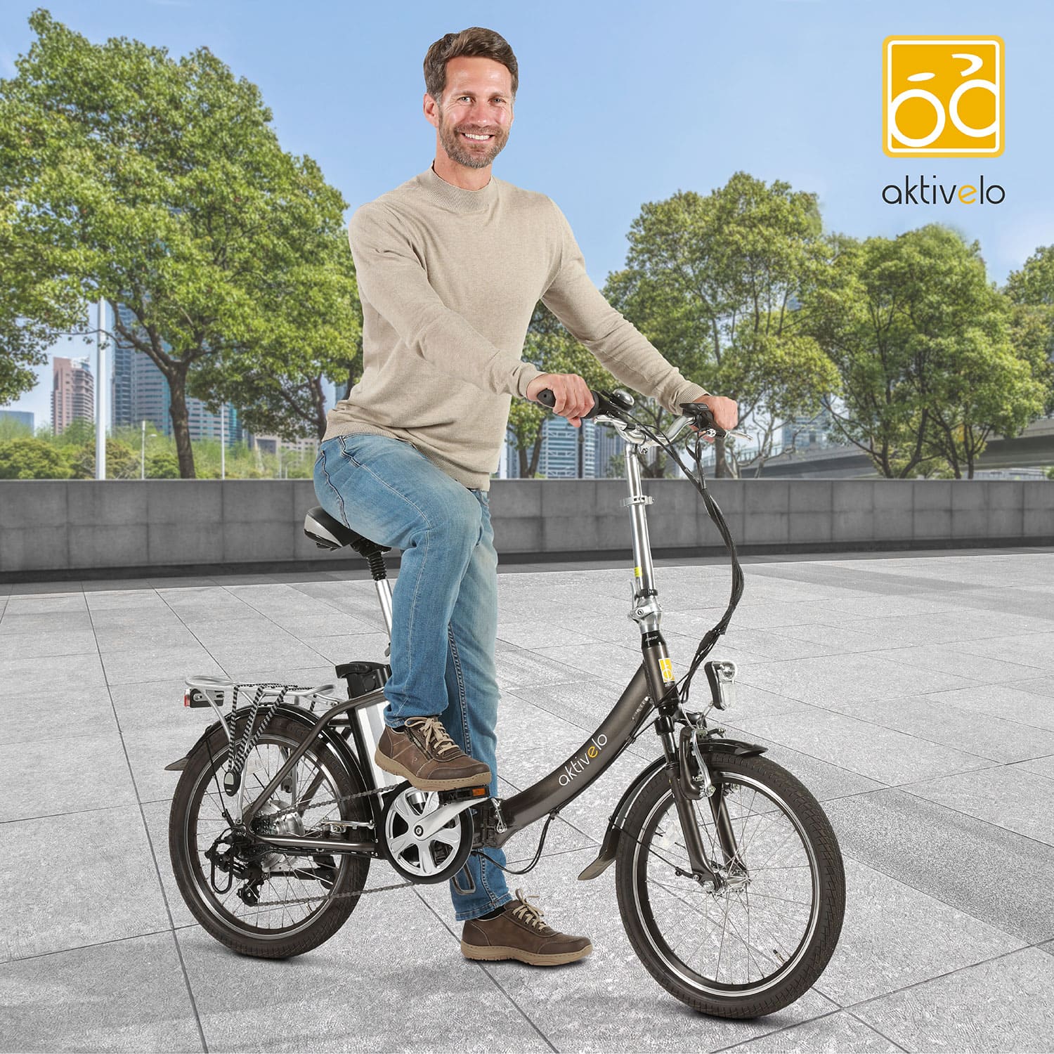 aktivelo Alu-Elektro-Faltrad Sport, 20 Zoll Sport