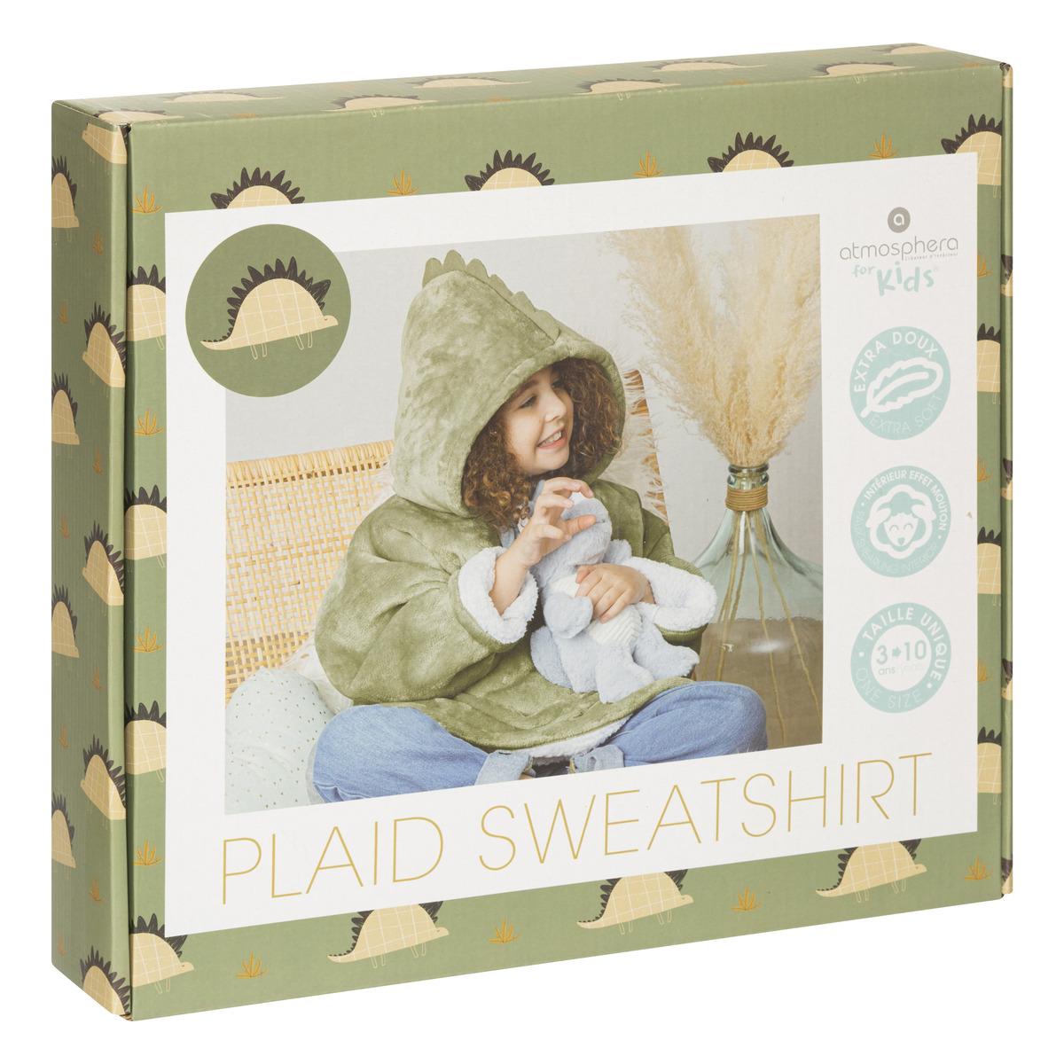 PLAID SWEAT FLANELLE DINO