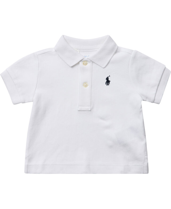 Polo Ralph Lauren INTERLOCK-BOY POLO-TP-KNT Hvid