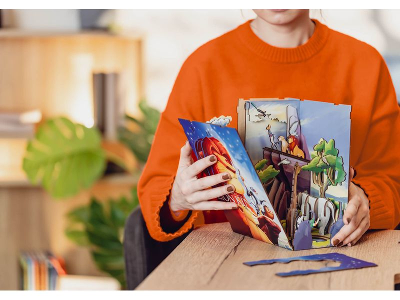 Revell Bausatz Disney The Lion King Zauberhafte Miniaturwelt mit LED-Beleuchtung für Ihr Bücherregal
