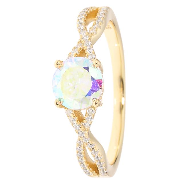 Cocktail-Ring, 45 Zirkonia, ca. 1,72 ct., Silber 925