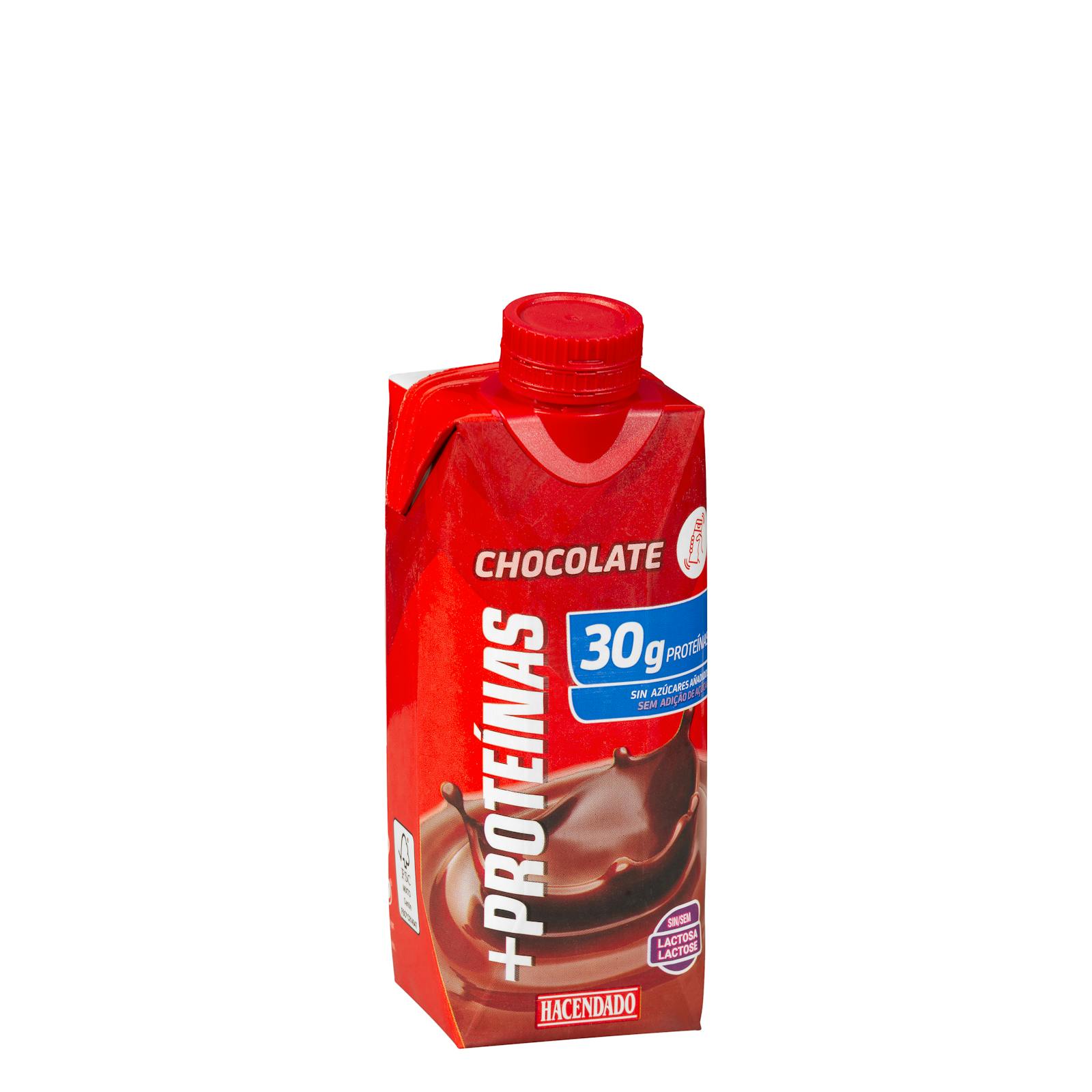 Milkshake au chocolat Hacendado + Protéines 30g de protéines