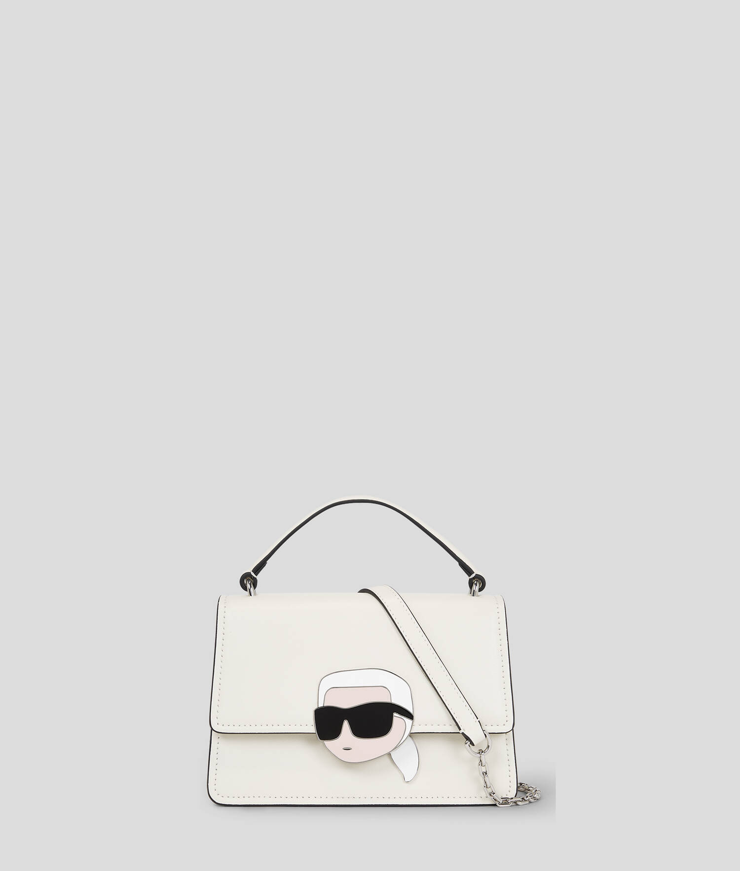 SAC BANDOULIÈRE EN CUIR AVEC SERRURE K/IKONIK