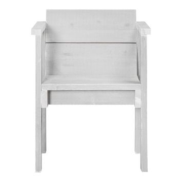 Tuinstoel Sella wit steigerhout