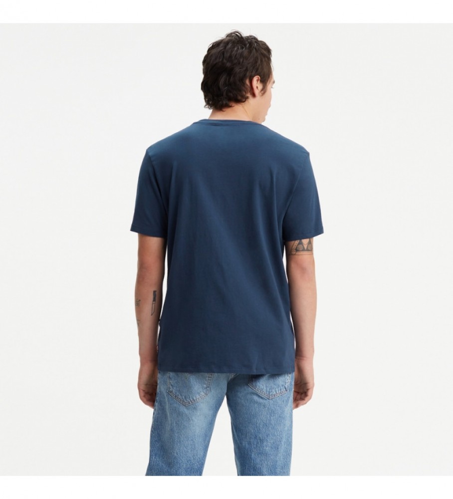 Camiseta Levi's com estampa do logo, tamanho 84, azul marinho.