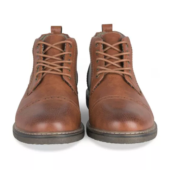 Bottines COGNAC DENIM SIDE