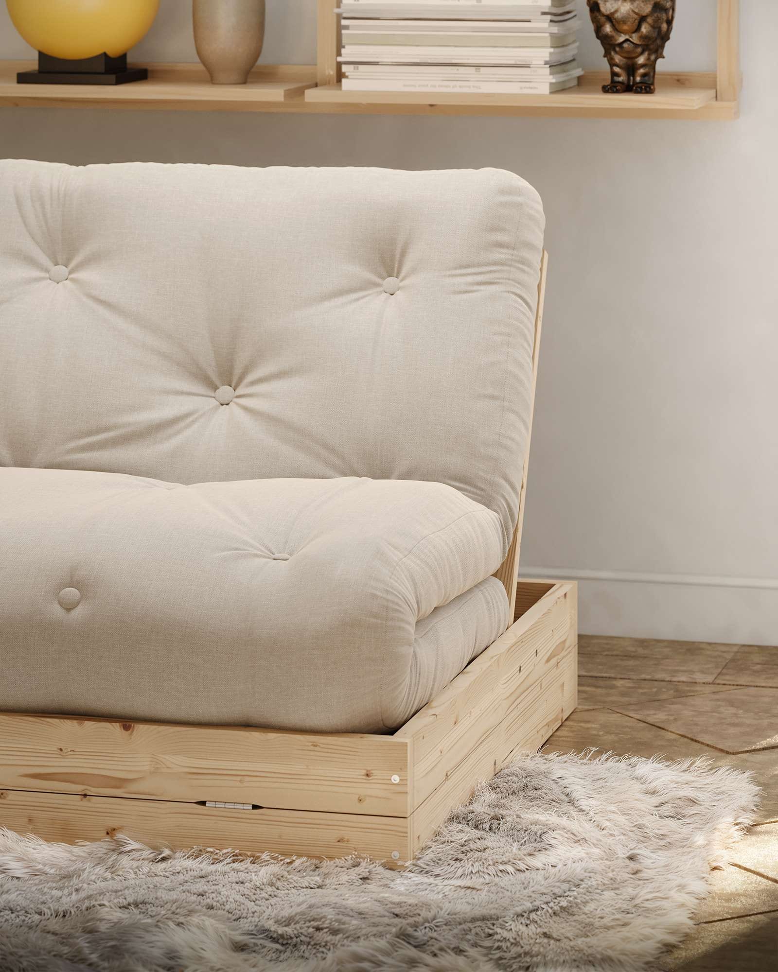 Karup Design Schlafsofa »Flip Sofabed, Made in Europe, mehrere Farben, vielseitig einsetzbar« inkl. handgefertigte Futonmatratze, FSC®-zertifiziertes Massivholz